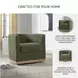 Jersonlow Forest Green Swivel Chair