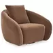 Yahya Sienna Upholstered Swivel Accent Chair
