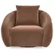 Yahya Sienna Upholstered Swivel Accent Chair