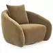 Yahya Camel Upholstered Swivel Accent Chair
