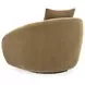 Yahya Camel Upholstered Swivel Accent Chair