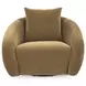 Yahya Camel Upholstered Swivel Accent Chair