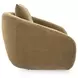 Yahya Camel Upholstered Swivel Accent Chair