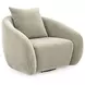 Yahya Pebble Upholstered Swivel Accent Chair