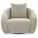 Yahya Pebble Upholstered Swivel Accent Chair