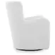 Rowenburg Cream Upholstered Swivel Glider Accent Chair