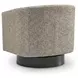 Jorryn Brown Upholstered Swivel Accent Chair