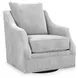 Gubbins Gray Upholstered Swivel Accent Chair