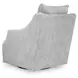Gubbins Gray Upholstered Swivel Accent Chair