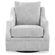Gubbins Gray Upholstered Swivel Accent Chair