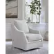 Gubbins Gray Upholstered Swivel Accent Chair