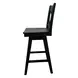 Wooden Barstools Black X Back Swivel Bar Stool Set of 2