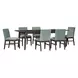 West End Saddle Brown 90" Extendable Rectangular Dining Table