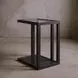 Glaze Onyx Rectangular Glass Top End Table