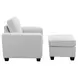 Ashbury Soft Gray Upholstered Lounge Chair