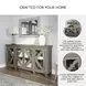 Fossil Ridge Distressed Gray Door Accent Cabinet