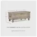 Fossil Ridge Antique White Storage Bench