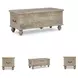 Fossil Ridge Antique White Storage Bench