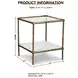 Ryandale Antiqued Brass Tone Accent Table