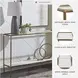 Ryandale Antiqued Brass Tone Console Sofa Table