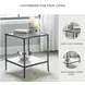 Ryandale Antique Black Accent Table