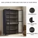 Lenston Black And Warm Gray Tall Accent Cabinet