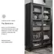 Lenston Black And Warm Gray Tall Accent Cabinet