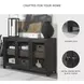 Lenston Black And Warm Gray Short Accent Cabinet