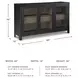 Lenston Black And Warm Gray Short Accent Cabinet