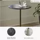 Caramont Black And White 12" Accent Table