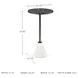 Caramont Black And White 12" Accent Table