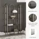 Brentmour Brown And Gold Bookcase
