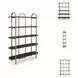 Brentmour Brown And Gold Bookcase