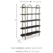 Brentmour Brown And Gold Bookcase