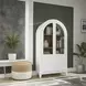 Dagandale White And Natural Accent Cabinet