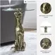 Vallain Antique Gold Finish Accent Table