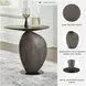 Cormmet Brown And Black Accent Table