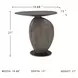 Cormmet Brown And Black Accent Table