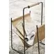 Faronworth Brown and Black Magazine Rack