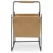 Faronworth Brown and Black Magazine Rack