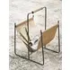 Faronworth Brown and Black Magazine Rack