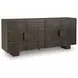 Cato Dark Brown 4 Door Accent Cabinet