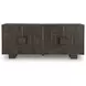 Cato Dark Brown 4 Door Accent Cabinet