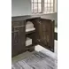 Cato Dark Brown 4 Door Accent Cabinet