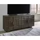 Cato Dark Brown 4 Door Accent Cabinet
