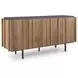 Quintavious Brown and Charcoal 4 Door Accent Cabinet