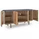 Quintavious Brown and Charcoal 4 Door Accent Cabinet