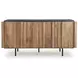 Quintavious Brown and Charcoal 4 Door Accent Cabinet