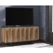 Quintavious Brown and Charcoal 4 Door Accent Cabinet
