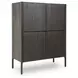 Orsonal Espresso Brown 4 Door Accent Cabinet